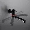 Kitchen Faucets Swivel 360 Degree Rotation Faucet Black Stainless Steel Sink Mixer Water Tap Wall Mounted Pool