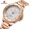 Wristwatches Arrival NAVIFORCE Fashion Woman Watch Water Resistant Female Wristwatch Stainless Steel Lady Quartz Bracelet Girl Gift 230729