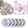 Nail Glitter 8 BoxesSet Nail Glitter 3D Mermaid Sequins Flakes Hexagon Spangles Slices Paillette Mixed Nail Art Decorations 230729