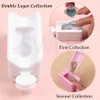 Nail Glitter Double Layer Nail Glitter Powder Recycling Box Manicure Collect Pigment Dust Sequin Tools Container Portable Storage Case KES40 230729