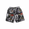 Pantalones cortos para hombre de Bathing Ape, novedad de verano, pantalones cortos con estampado de dibujos animados para hombre, pantalones casuales personalizados de tendencia juvenil