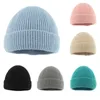 Baretten Baby Hoed Voor Jongens Meisjes Kids Winter Beanie Hoeden Effen Kleur Warm Gebreide Wol Skull Cap Baby Outdoor motorkap Gorras 1-5 Jaar