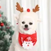 Dog Apparel Cat Pet Christmas Hat Bibs Bib Teddy Law Bucket Pomeranian Autumn And Winter Clothes Dress Up Supplies