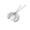 Pendant Necklaces Sun Flower Necklace Design Silver Decoration Sublimation Print Blank Picture Women Jewelry Wear 10pcs lot A0039205p