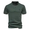 Herren Polos Park Daily Poloshirt Baumwollmaterial für den Sommer Kurzarm Mann Hochwertiges Pferd Klassisches Solide-Farben-Top