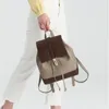 Sacs d'école LOERSS Sac à dos en cuir véritable Casual Sacs à main de grande capacité pour femmes Étudiant Commute Shooping Couleur contrastée Zipper 230729