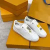 مصمم رجالي Frontrow أحذية غير رسمية Top Lowsneakers Runner Genuine Leather White White Gen