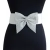 Bälten Elegant Girl Belt Bowknot Buckle Stretchy för Bluses Coat Dress DXAA