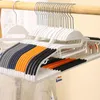 Wieszaki 10pcs Organizator szafy wieszak wielokrotny koszulka do przechowywania spodni swetra sukienki