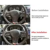 Lenkradabdeckungen für 2013–2022 Auto-Carbonfaser-Korn-Knopfrahmen-Dekorationsabdeckungs-Trim-Zubehör228Q