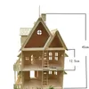 Tools Workshop Wood Miniature Dollhouse Diy Doll House Assembled Pedagogiska låtsas Play Toys Mini 3D Stereo Puzzle House for Children Girls 230729