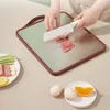 Other Kitchen Tools Household Antibacterial Non slip Double sided Cutting Board Anti Mold Stainless Steel Panel Non Slip Grain Fiber 230729