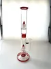 Customisation honeycomb bong hookahs smoking pipe Borosilicate glass vortex bong Gravity Hookah Elf Bardab rig ash catcher smoking accessories blood red