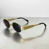 Óculos de sol de olho gato glasses de designer de mulheres luxuosos de soleil luxo a nova listagem de óculos de sol da moda moldura de prata de prata Óculos cl40235u