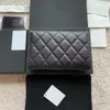 10a Super Original Quality Luxurys Designers Women Wallet Caviar Lambskin Real Leather Shoule Bag Fashion Hangbags Kreditkort Holder Passport Purse With Box