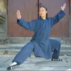 Ubrania etniczne Wudang Taoist Tai chi Shaolin Buddyzm Ćwiczenia trening Monk garnitur sztuki walki szaty kostium 4Colorsethn300f