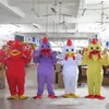 2018 Costume della mascotte del pollo del gallo del gallo bianco di alta qualità Costume della mascotte animale 256y