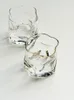 Bicchieri da vino Nordic Ins Forma irregolare Bicchieri Bicchiere da whisky Tazza da colazione Succo di latte Birra Intarsio dorato
