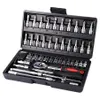 Professional Hand Tool Sets Car Repair Ratchet Spanner Wrench Socket Screwdriver Bits Set Bicycle Kits Mechanical Tools277Q