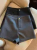 Women's Shorts Sexy Wide Leg High Waisted Stretch Grey Suit Pantalones Cortos De Mujer Wild Casual Y2k Spring Black Feminino