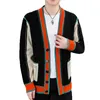 Hommes chandails mode 2023 automne décontracté Cardigan Streetwear laine pull jeunesse simple boutonnage col en v manteaux homme hauts vêtements