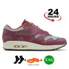 Scarpe da corsa firmate 1 87 Big Bubble Sport Anniversario rosso ossidiana reale Patta Waves Noise Aqua rush marrone Gorge Sneakers da uomo moda verde scarpe da ginnastica da donna