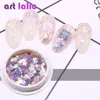 Nail Glitter 8 BoxesSet Nail Glitter 3D Mermaid Sequins Flakes Hexagon Spangles Slices Paillette Mixed Nail Art Decorations 230729