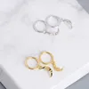 Hoopörhängen 925 Silver Small Round Gold Color Golden Barock Style Moon Earring Ear Ring Clips For Women Pendientes Geometric 2023