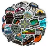 Adventure Travel Car Sticker 50pcs lot Outdoor Camping Waterproof Unique Stickers for Suitcase Laptop Macbook Skateboard Helmet Mo252r