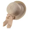 Wide Brim Hats Summer Hat Lightweight Solid Color Female Vacation UV Protection Visor Costume Accessories Straw Women