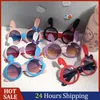 Lunettes de soleil dessin animé oreilles pour enfants mode mignon filles garçons bébé lunettes de plein air enfants UV400 lunettes de soleil lunettes