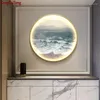Wall Lamps Entry Porch Sea Decorative Painting Led Lamp Luminous Creative Living Room Bedroom Hanging