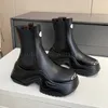 Top Women Platform Boots Designer Boots Buty Chunky Martin But skórzany na zewnątrz zimowy moda przeciw poślizgowi odporne na zamek błyskawiczne rozmiar 35-41