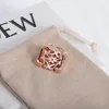 Nowy mody retro naszyjnik różowy złoto diamenty damskie broszka broszka biżuteria