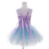 Girl's Dresses Lavender Flower Children Kids Girls Birthday Party Dresses Sparkly Tulle Sea Star Flower Toddler Baby Girls Clothes for Kids 230729