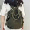 学校のバッグバックパックキャンバスガールファブリックスクールバッグカレッジヴィンテージ女性ラップトップバッグ旅行カワイイレディースバックパックモキラ230729