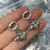 Luxe Insect Bee Stud Oorbellen Micro Inlays Crystal Vrouwen Hoepel Oorstekers Oorbel Alfabet Oorbellen Sieraden Set Valentijnsdag Gift Engagemen Met Doos CGUE11 --05