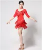 Scene Wear Dress Women Dance Clothes Dresses For Dancing Fringe kjol Latin