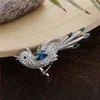 Broschen Elegante Kristallbrosche Vogel Goldfarbe Broche Schmuck Metall Tier Papagei Pins und für Frauen