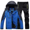 Men's Trench Coats Ski Suit For Men Windproof Waterproof Warmth Jacket Pants Snow Clothes Winter Skiing Snowboarding Jackets Sets