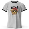 Men's T Shirts Cotton Vintage Old Shcool AKA Bear Printed T-Shirt For Men Women Tops Tees