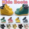 Enfants bottes bois garçons tout-petits chaussures hiver jeunes formateurs baskets enfants chaussons marron noir blanc botte enfant designer chaussure