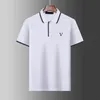 2023 العلامة التجارية Mens To Top Embroidery Polo Shirt بأكمام قصيرة قميص بولو القميص القميص شورت Polo Slim Men Clothing Polos Shirt M-3XL