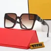 Designer solglasögon för kvinnor och män UV 400 skyddsbrev lår dubbel strålram utomhus varumärke solglasögon