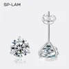 Stud SP-Lam Studörhängen Kvinnor Sterling Silver 925 Classic Style Korean Fashion Small Earring Pendientes Gift 230729