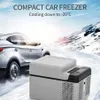 12L 휴대용 자동차 냉장고 휴대용 미니 ZER 쿨러 자동 냉장고 압축기 빠른 냉장 홈 피닉 아이스 박스 12 24V H2189E