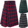 Skirts Men's Short Skirt Traditional Highland Tartan Practical Kilt