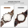 Other Watches BOBO BIRD Wood Watch Men Business Quartz Engraved Wooden Chronograph Wristwatch with Date Display Custom reloj madera 230729