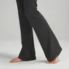 LL Yoga wear zomer dames broek met wijde pijpen hoge taille strakke buikcompressie figuur oefening yoga broek