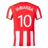 2023/24 UD Almeria Soccer Jerseys 2024 Embarba Kaiky El Bilal Dyego Sousa Akieme Maillots de Foot Shirt Mens L. Suarez Arnau R. Ely Samu Mendes Ramazani Football Uniform